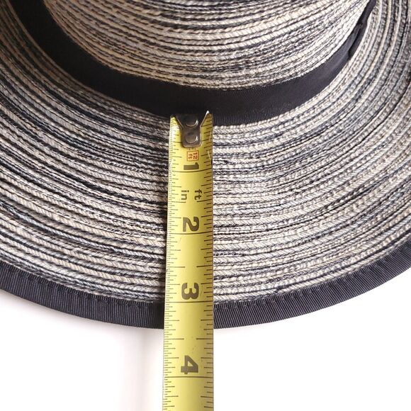 Solar Escape Sun Hat Womens One Size Woven Wide Brim Adjustable Vacation Beige - Picture 8 of 8